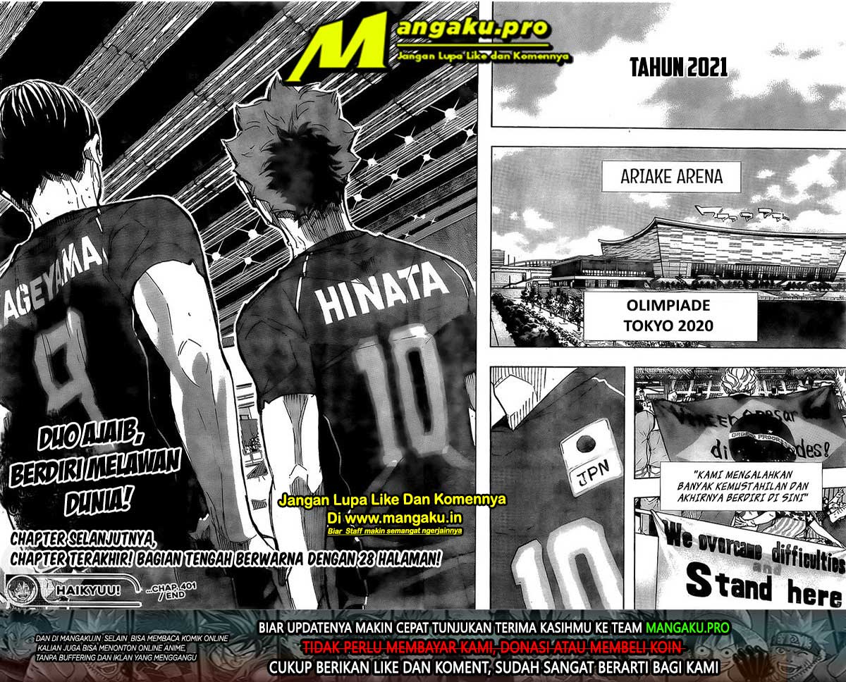 Haikyuu!! Chapter 401 - halaman 22