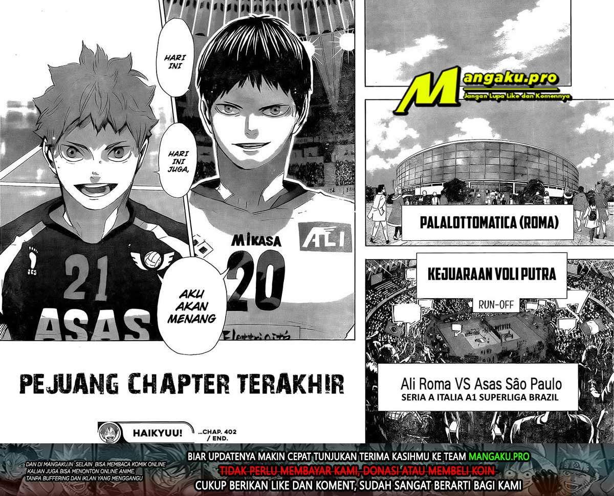 Haikyuu!! Chapter 402 - halaman 23
