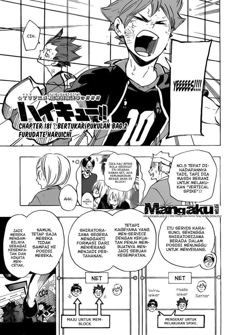 Haikyuu!! Chapter 181 - halaman 2