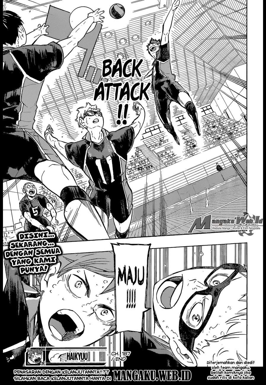 Haikyuu!! Chapter 187 - halaman 19