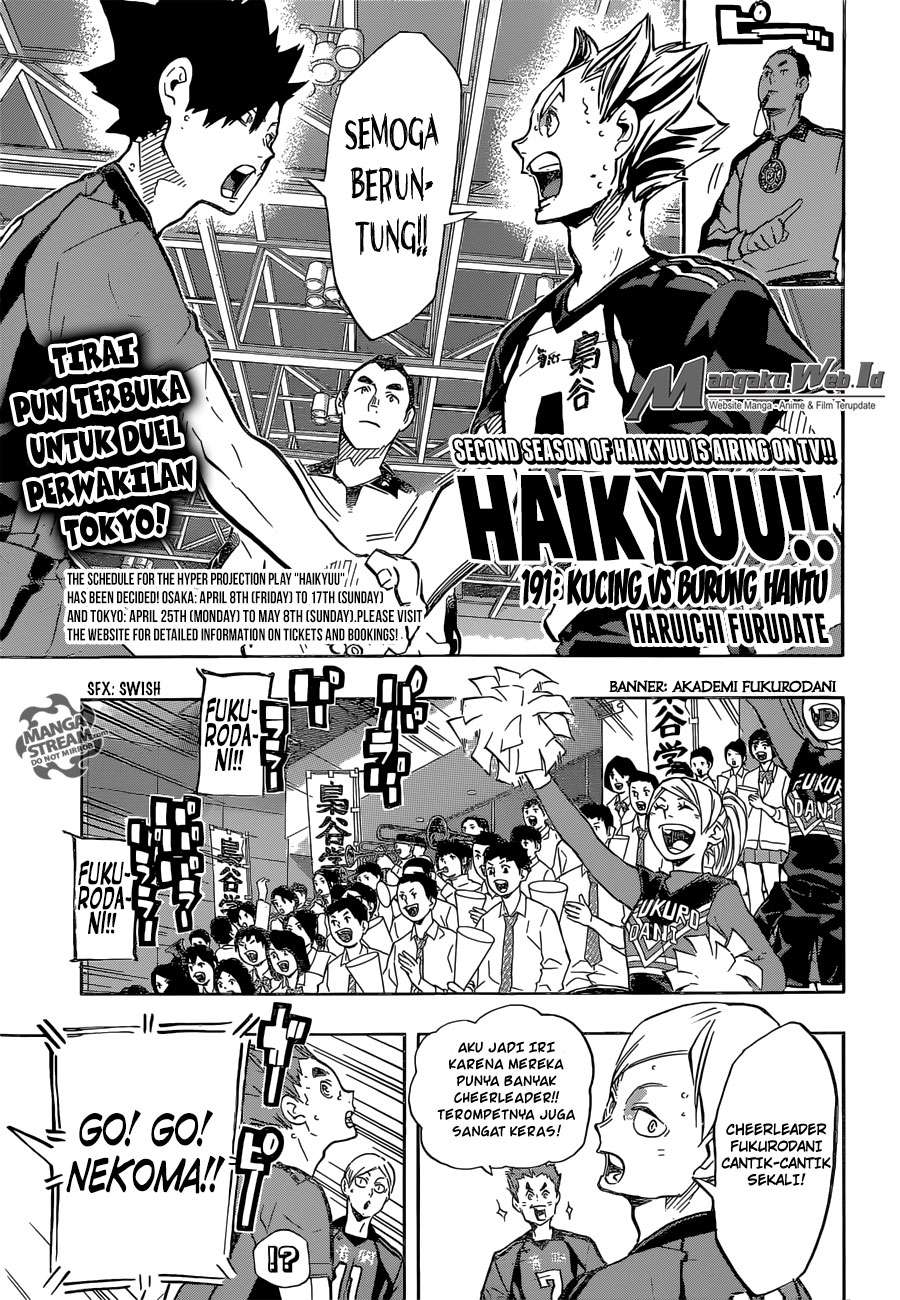 Haikyuu!! Chapter 191 - halaman 2