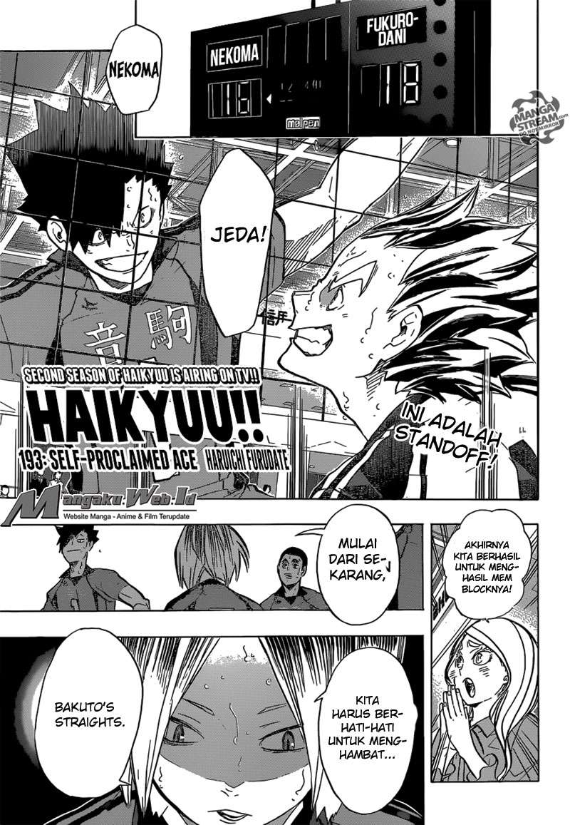 Haikyuu!! Chapter 193 - halaman 2