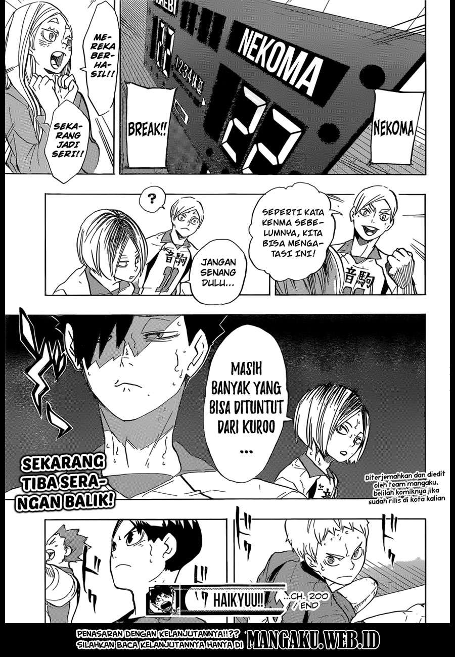 Haikyuu!! Chapter 200 - halaman 19