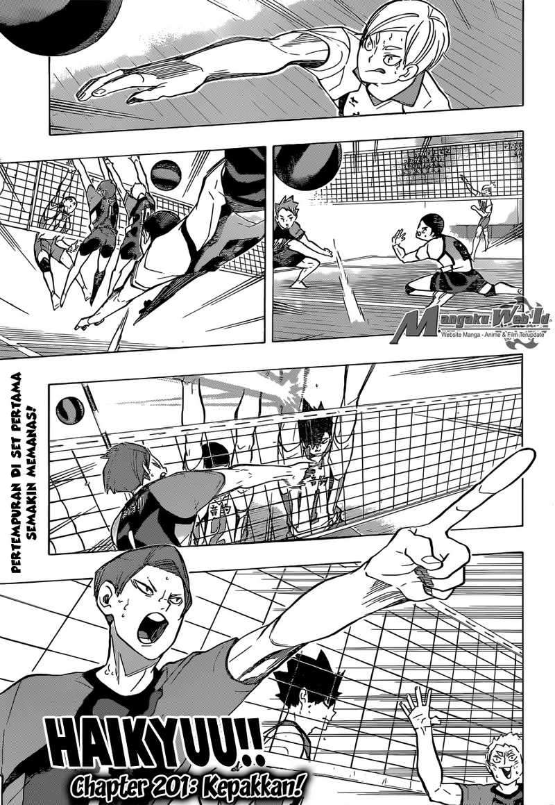 Haikyuu!! Chapter 201 - halaman 2