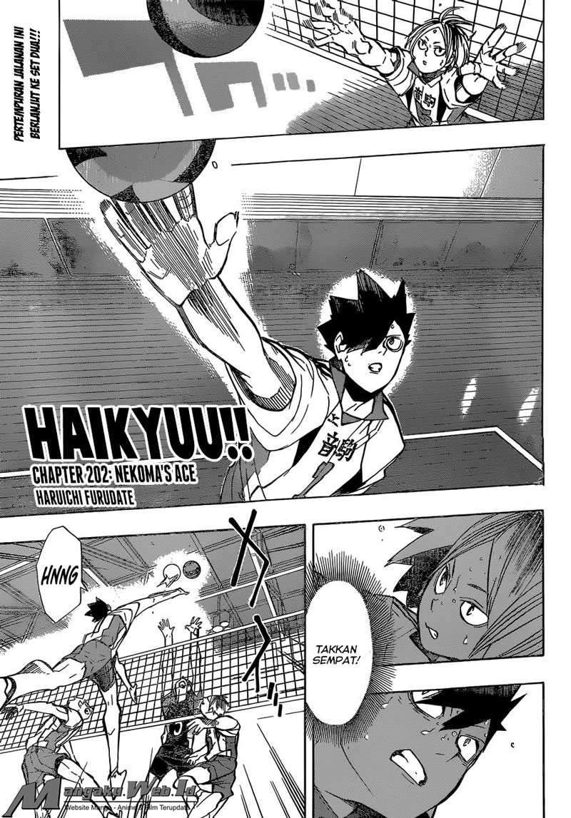 Haikyuu!! Chapter 202 - halaman 2