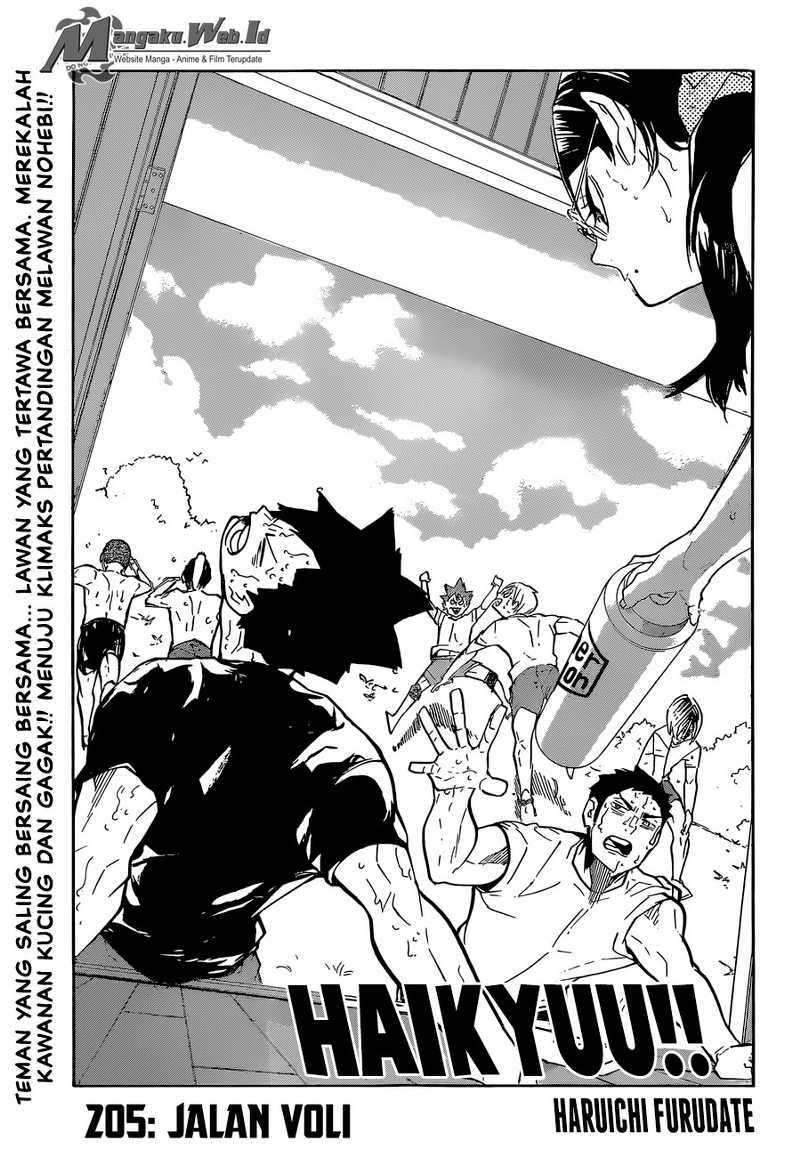 Haikyuu!! Chapter 205 - halaman 2