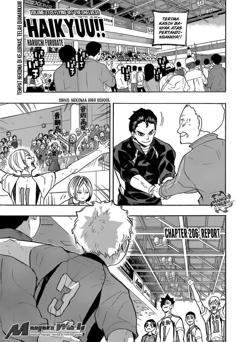 Haikyuu!! Chapter 206 - halaman 1