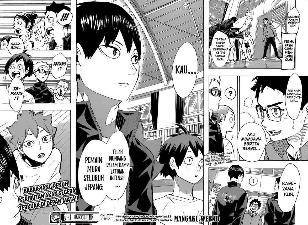Haikyuu!! Chapter 207 - halaman 19