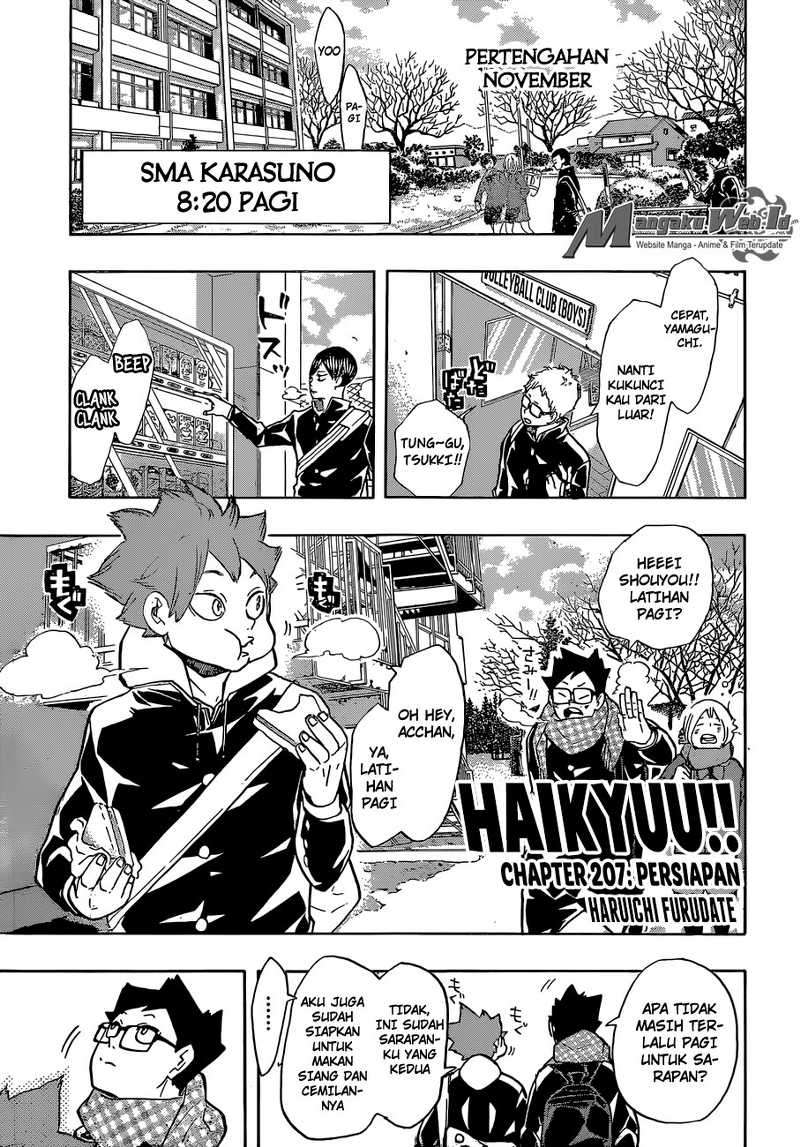 Haikyuu!! Chapter 207 - halaman 2