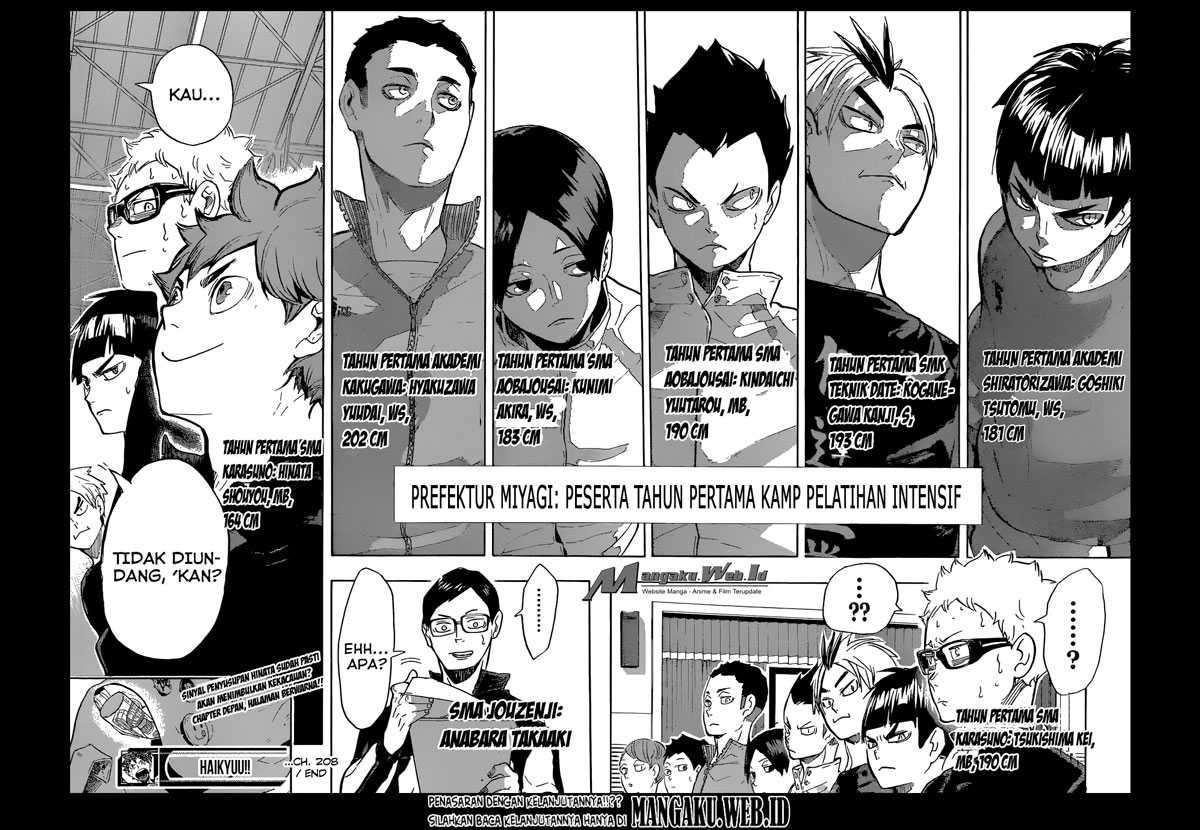 Haikyuu!! Chapter 208 - halaman 21