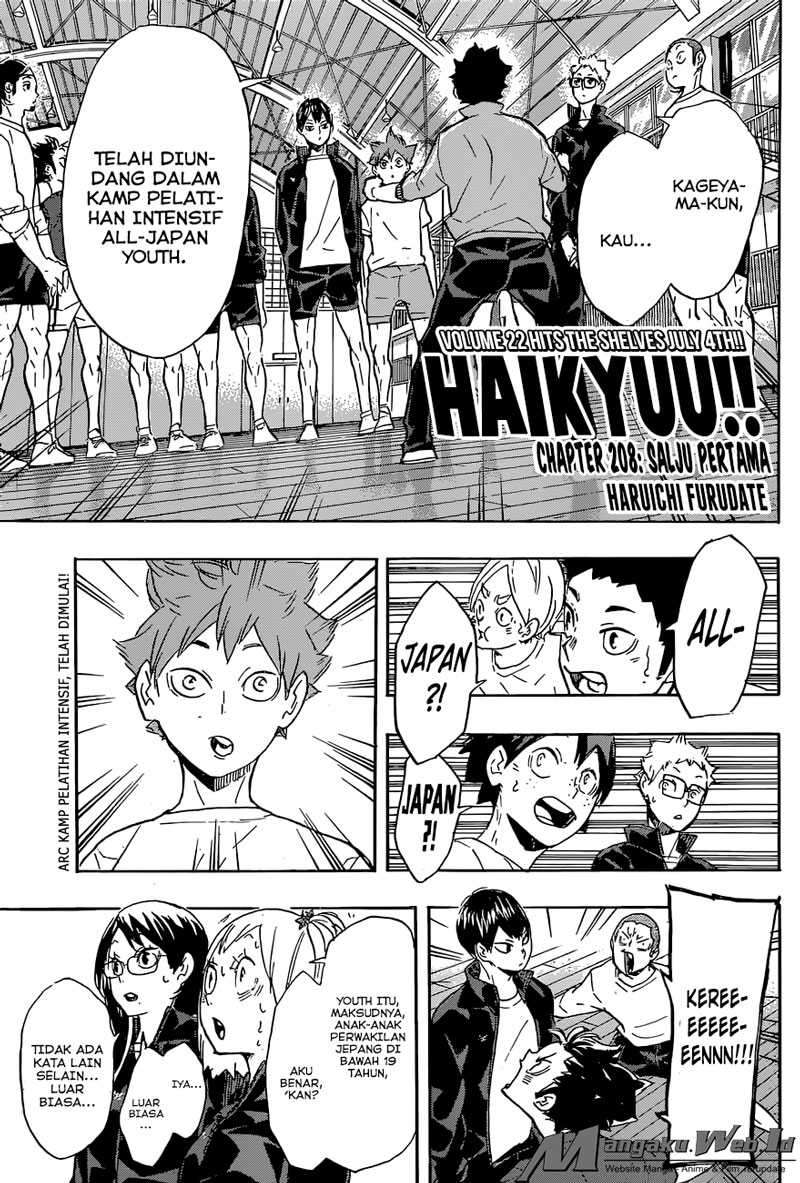 Haikyuu!! Chapter 208 - halaman 5