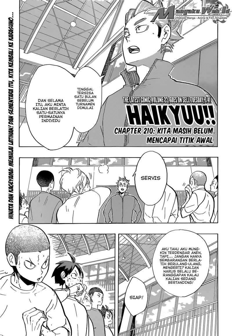 Haikyuu!! Chapter 210 - halaman 2