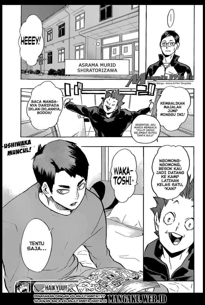 Haikyuu!! Chapter 210 - halaman 20