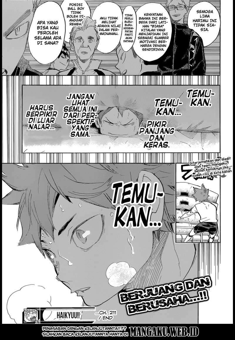 Haikyuu!! Chapter 211 - halaman 20