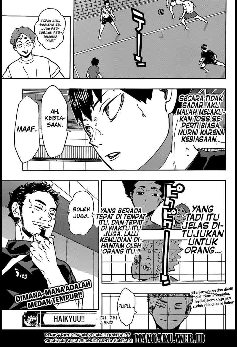 Haikyuu!! Chapter 214 - halaman 20