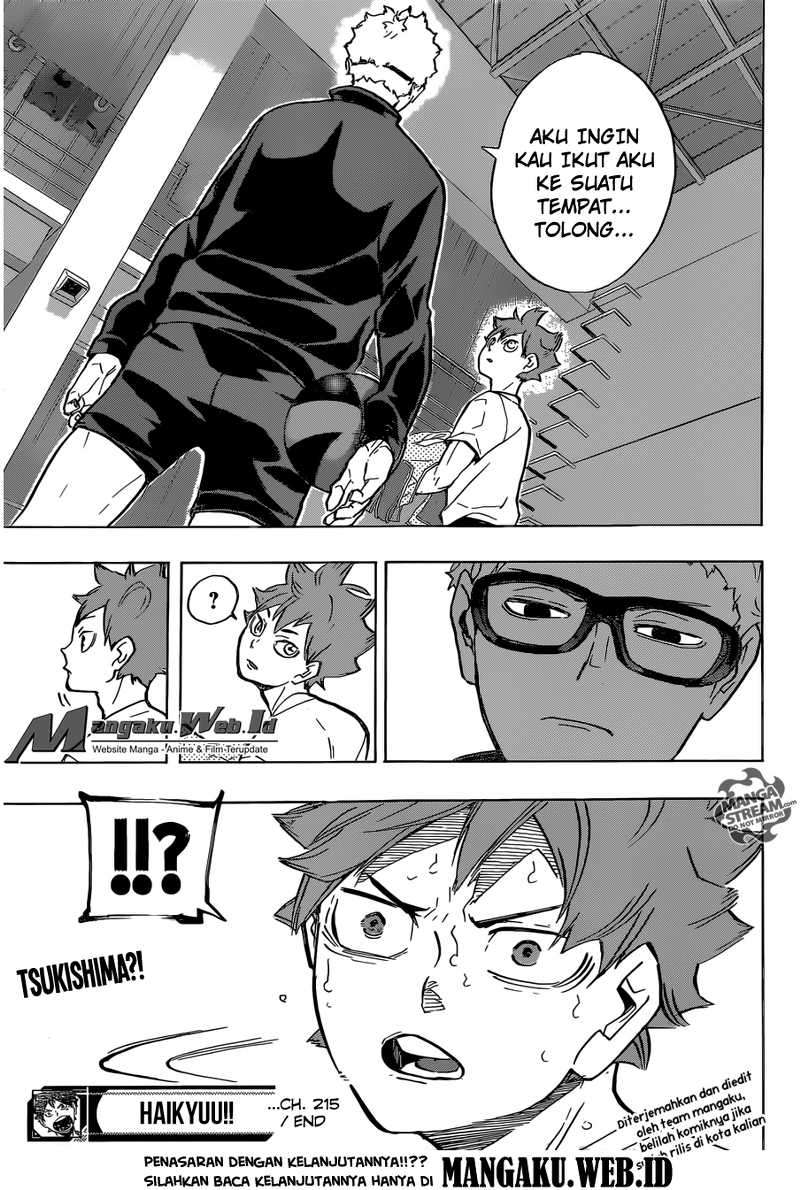 Haikyuu!! Chapter 215 - halaman 19