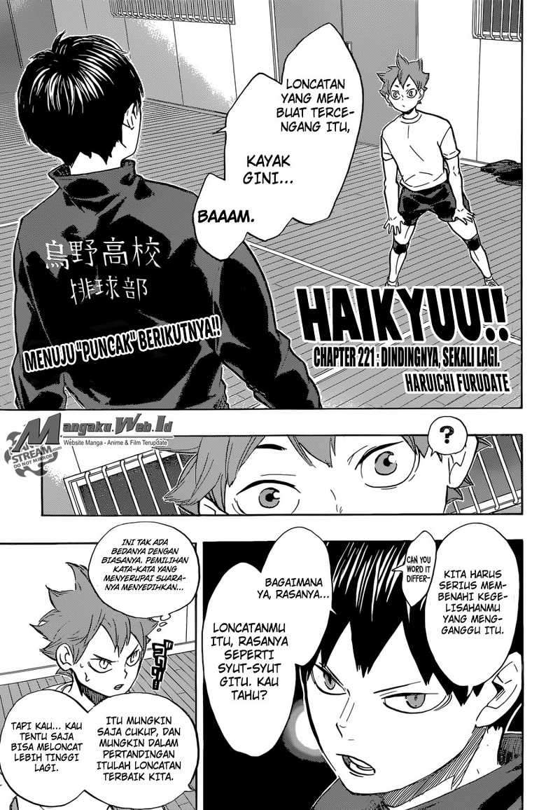 Haikyuu!! Chapter 221 - halaman 2