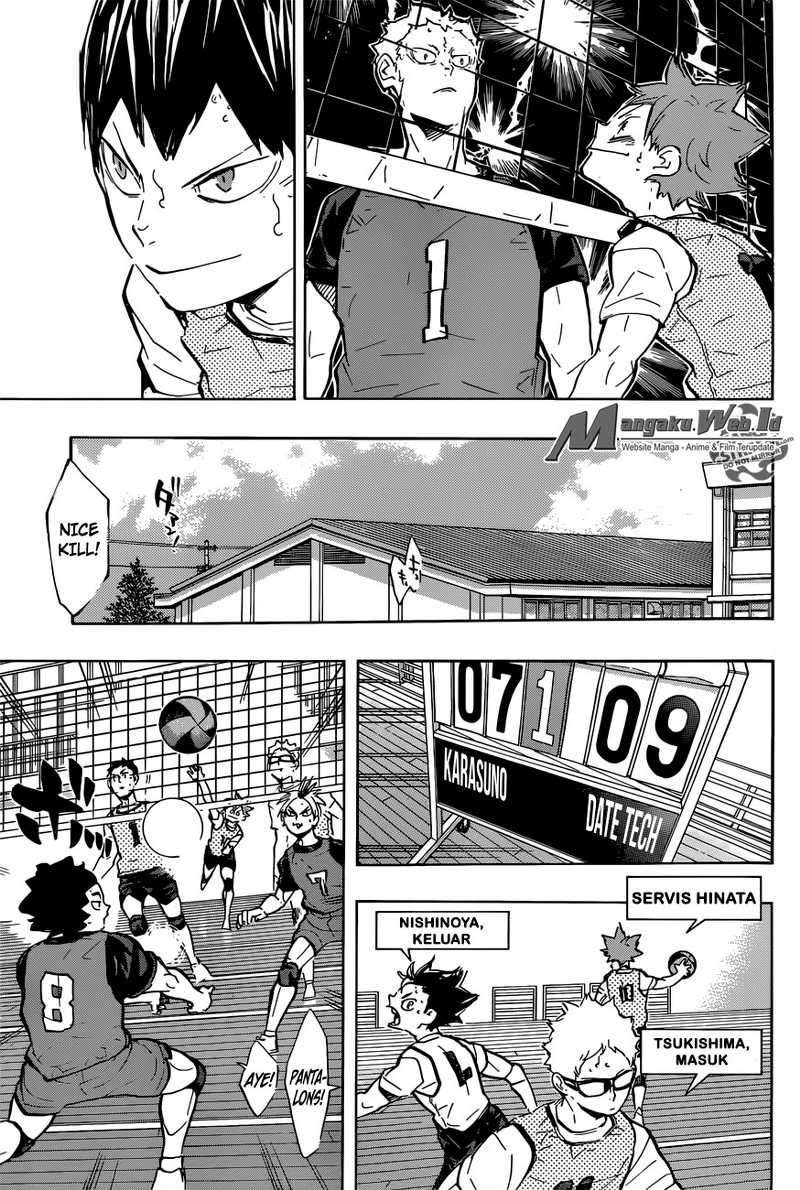 Haikyuu!! Chapter 222 - halaman 10
