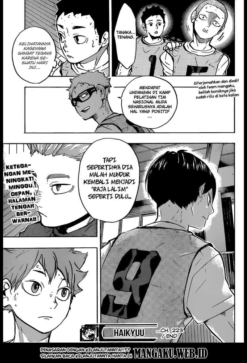 Haikyuu!! Chapter 223 - halaman 20