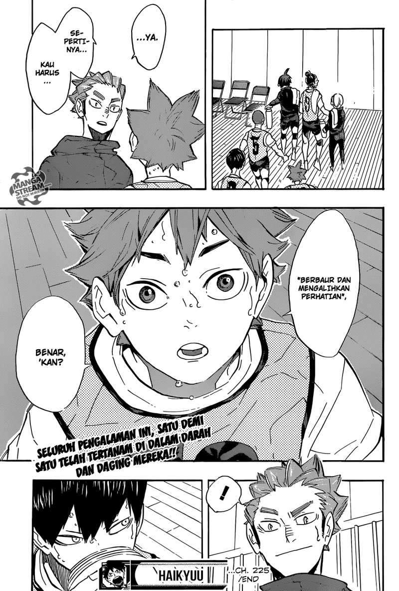 Haikyuu!! Chapter 225 - halaman 22