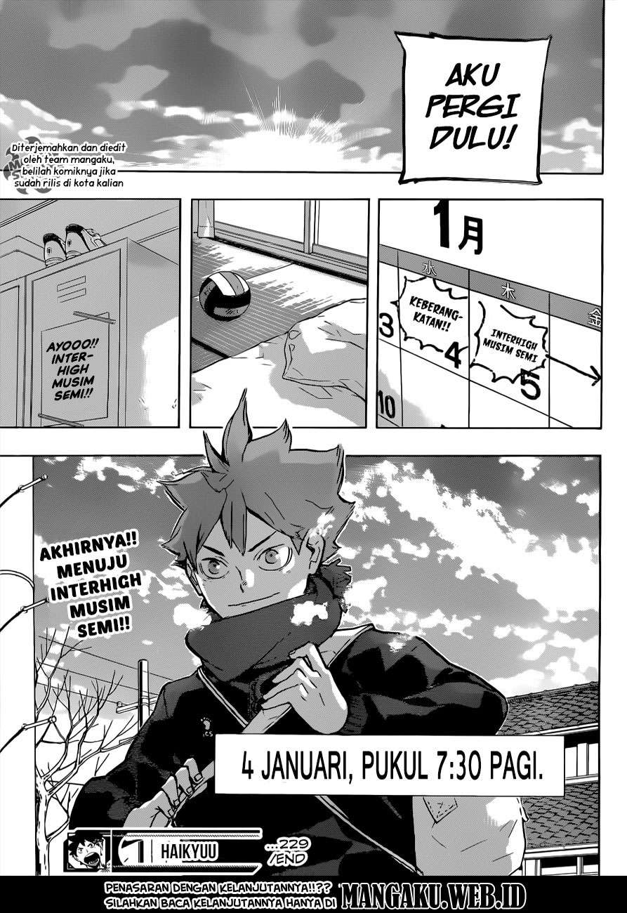 Haikyuu!! Chapter 229 - halaman 20