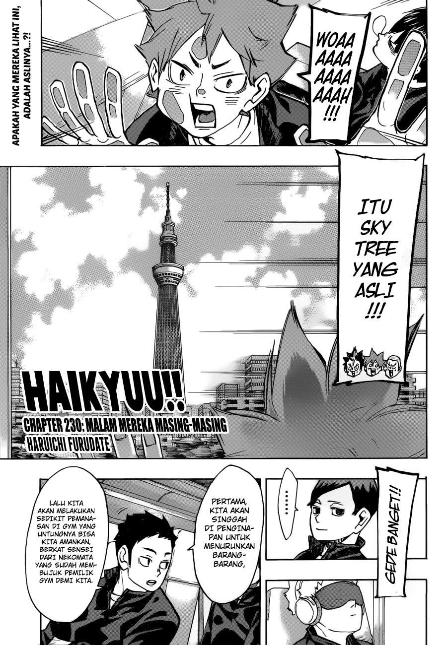 Haikyuu!! Chapter 230 - halaman 2