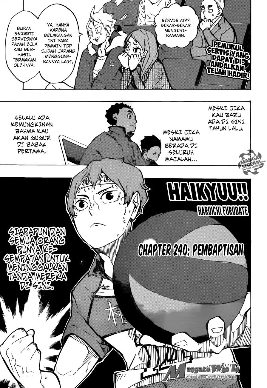 Haikyuu!! Chapter 240 - halaman 2