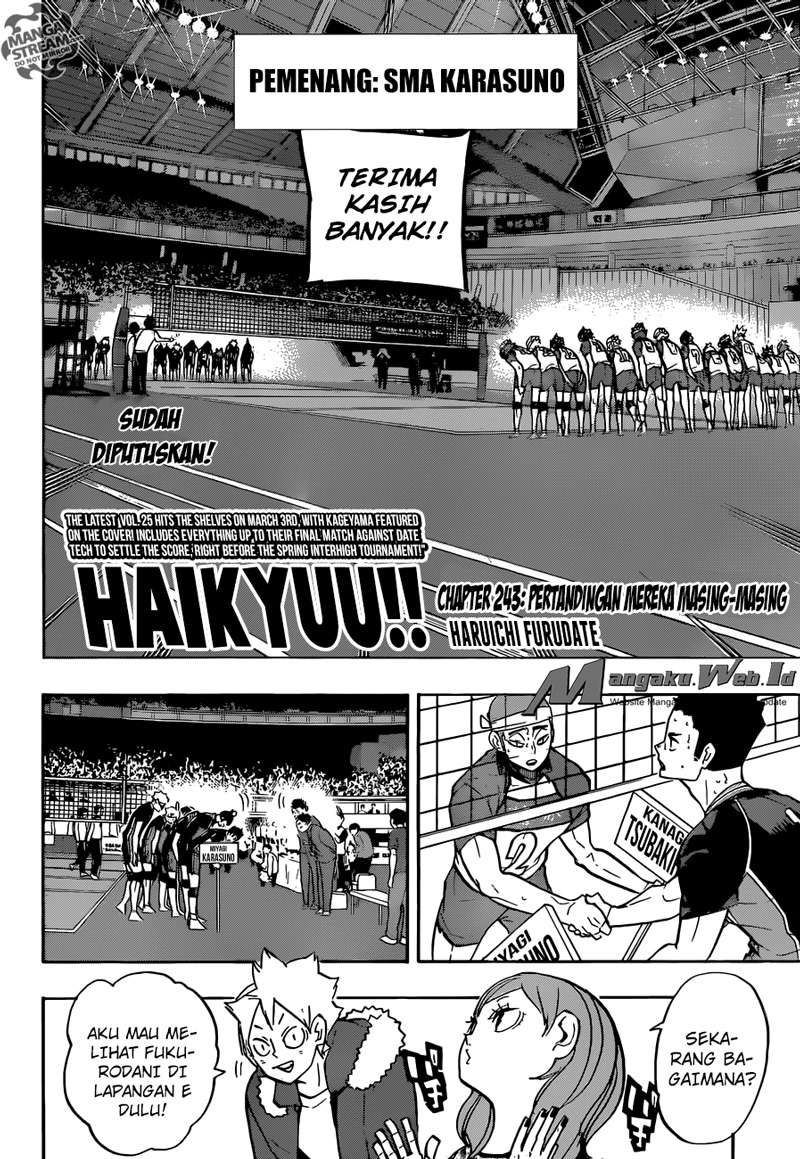Haikyuu!! Chapter 243 - halaman 2