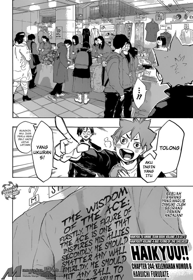 Haikyuu!! Chapter 244 - halaman 3