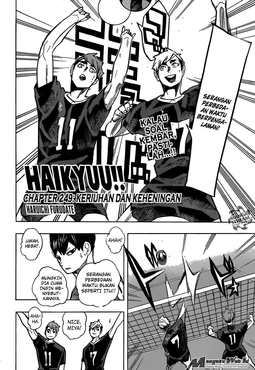 Haikyuu!! Chapter 249 - halaman 4