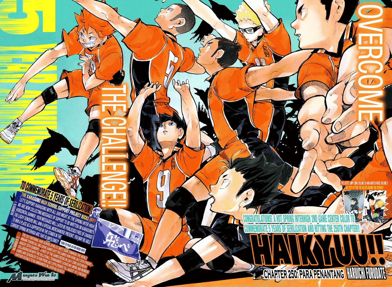 Haikyuu!! Chapter 250 - halaman 4