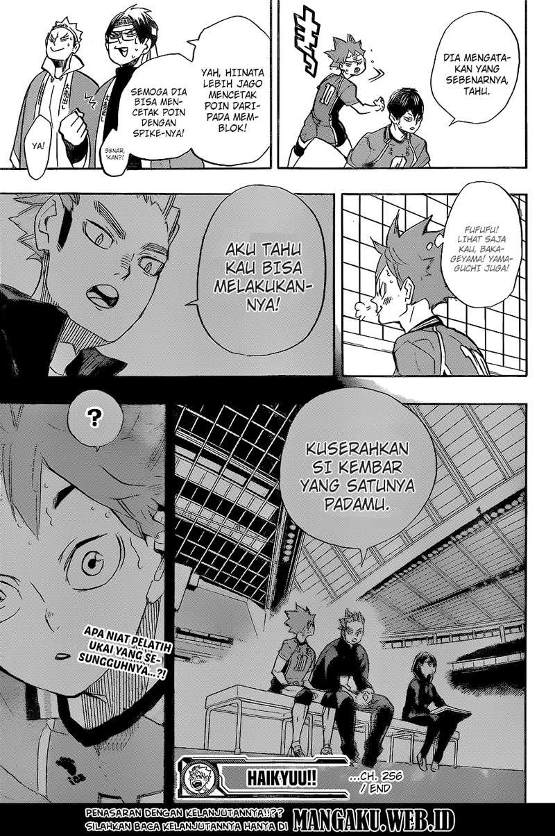 Haikyuu!! Chapter 256 - halaman 19