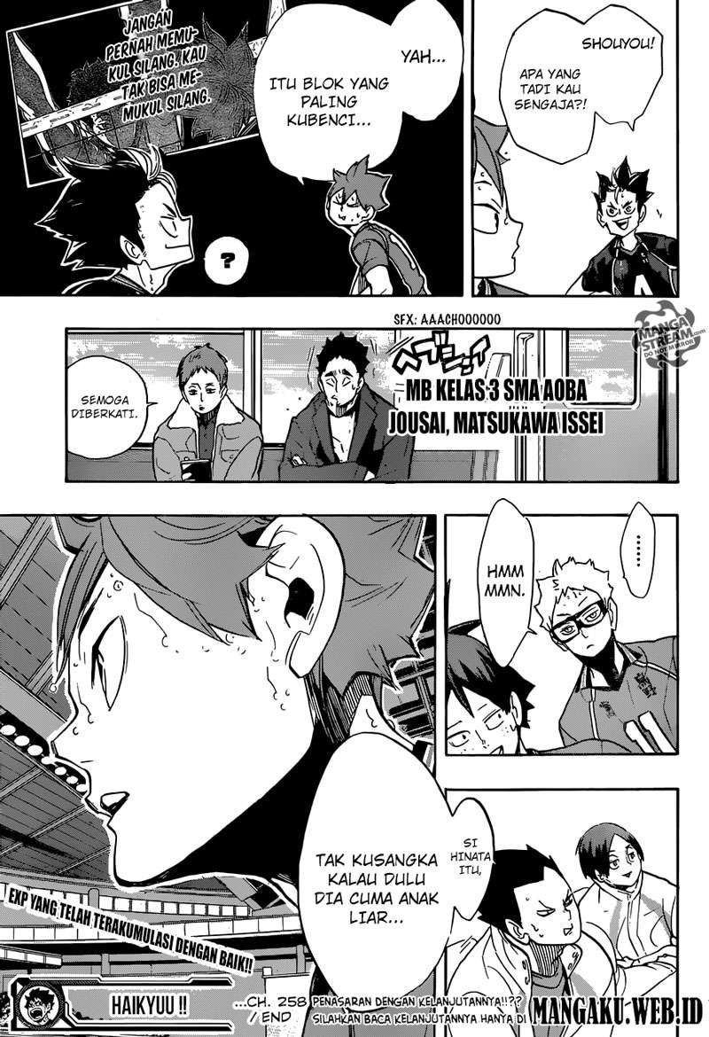 Haikyuu!! Chapter 258 - halaman 20