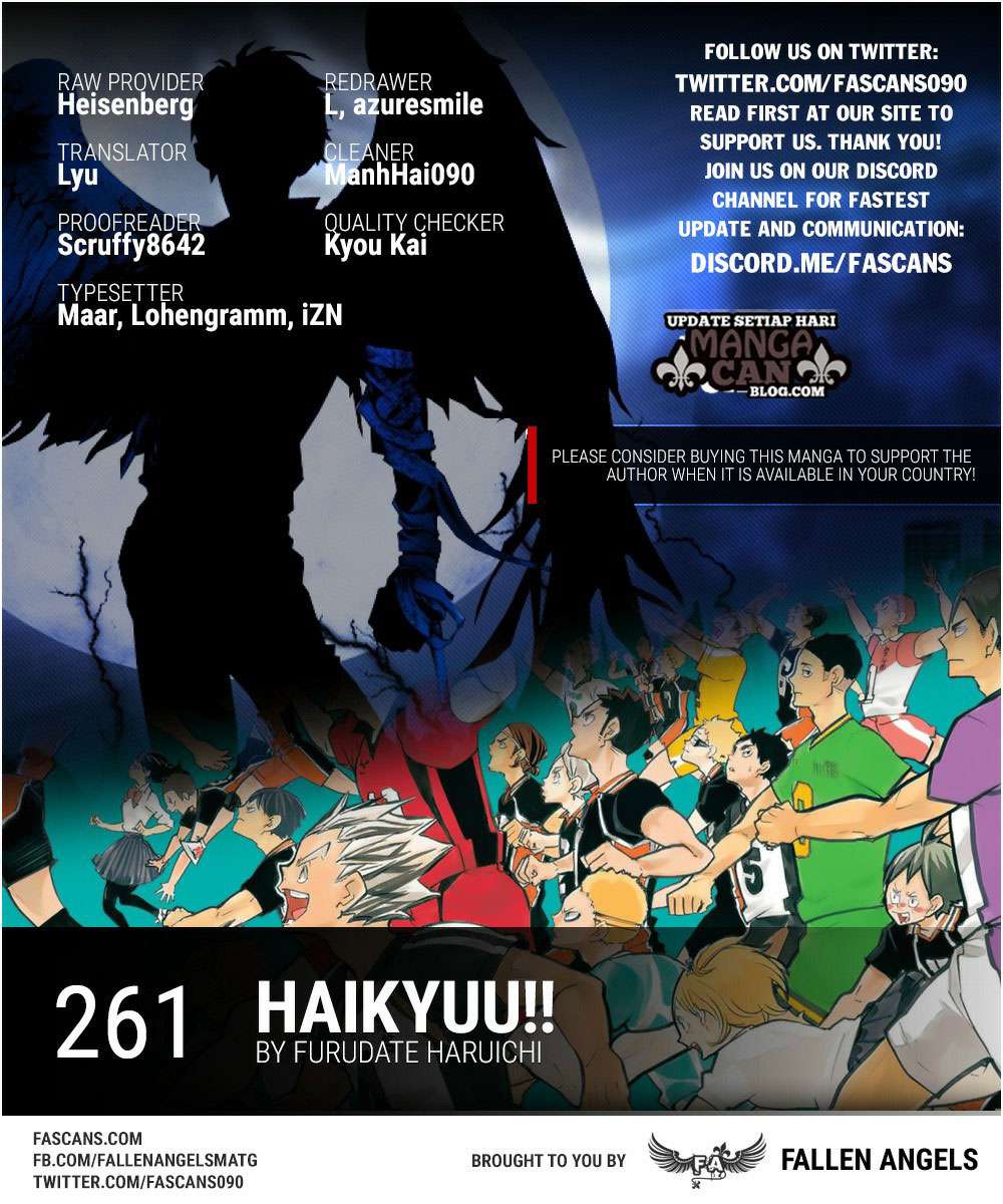 Haikyuu!! Chapter 261 - halaman 1