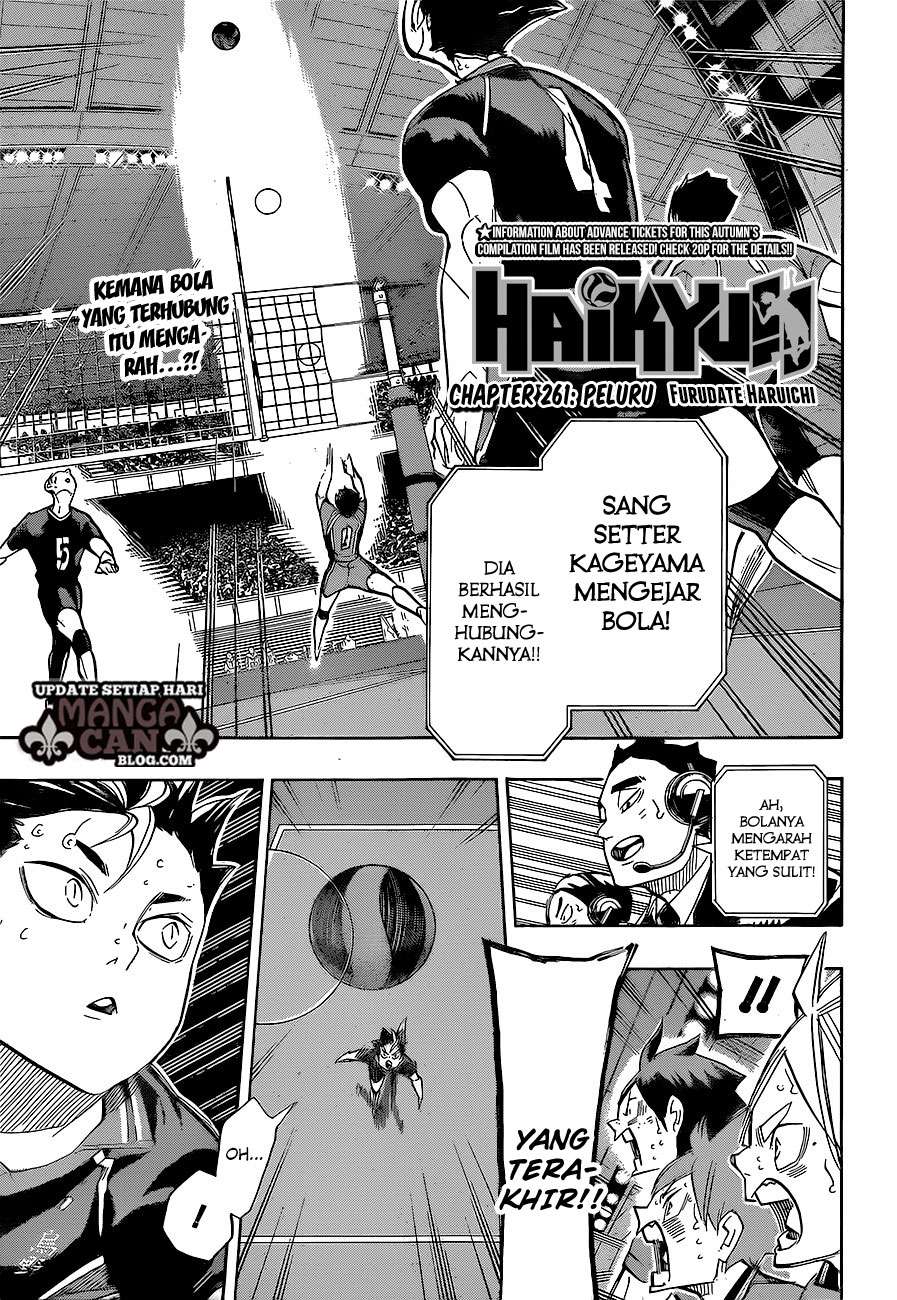 Haikyuu!! Chapter 261 - halaman 2