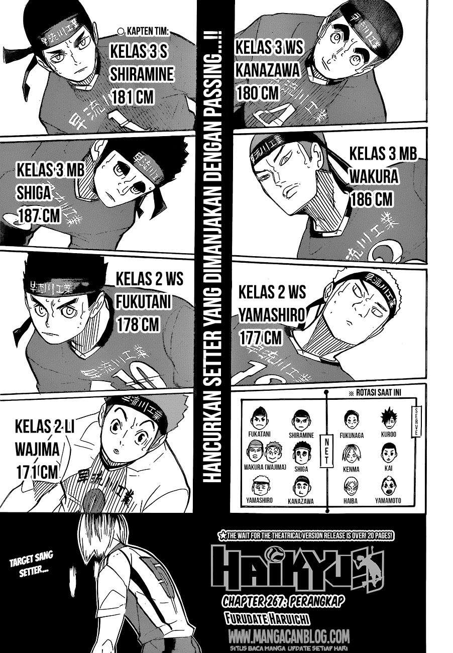 Haikyuu!! Chapter 267 - halaman 2