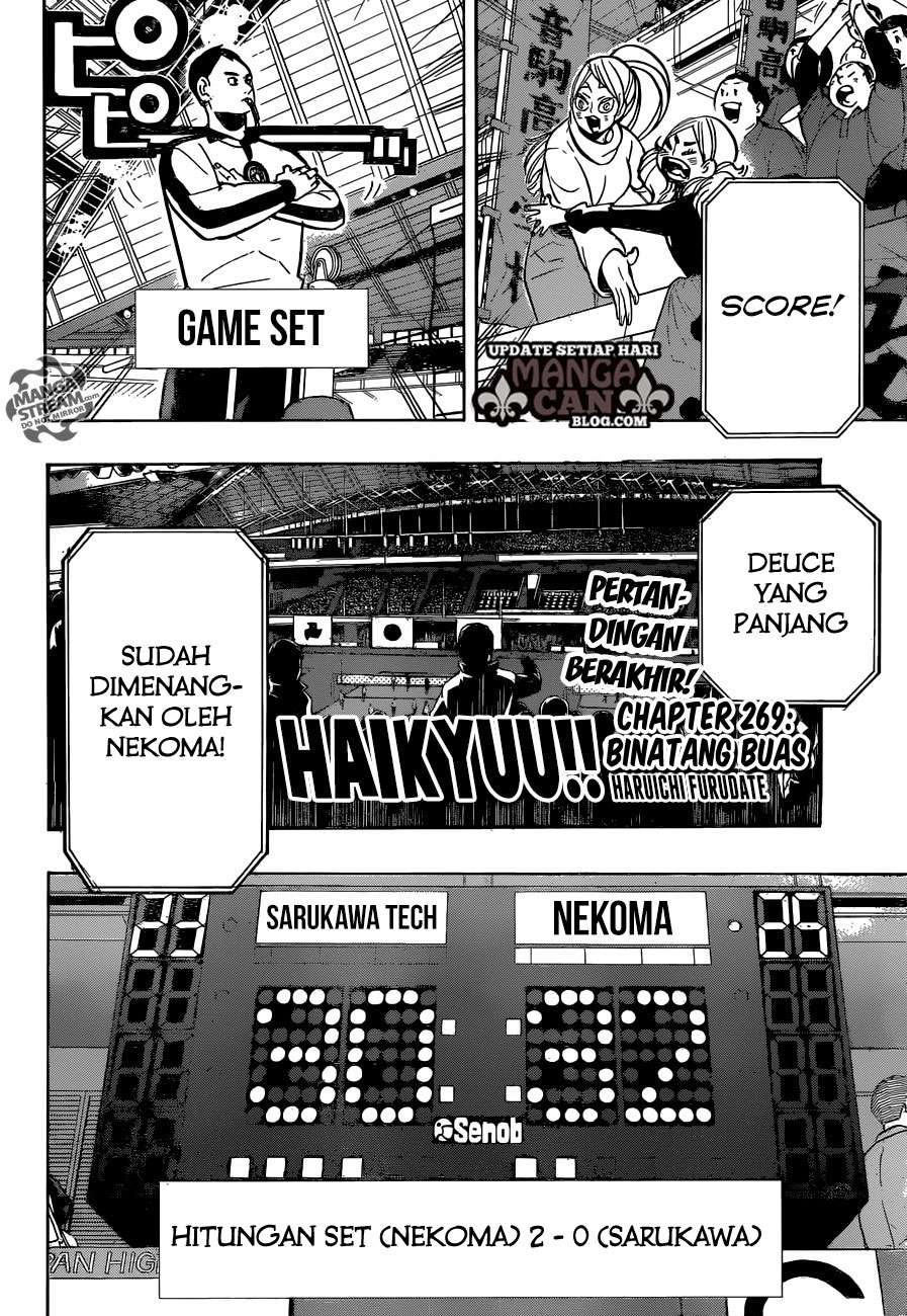 Haikyuu!! Chapter 269 - halaman 3