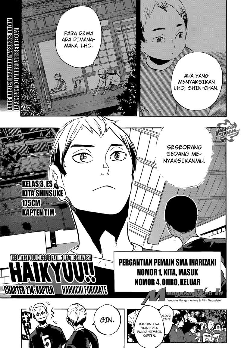 Haikyuu!! Chapter 274 - halaman 2