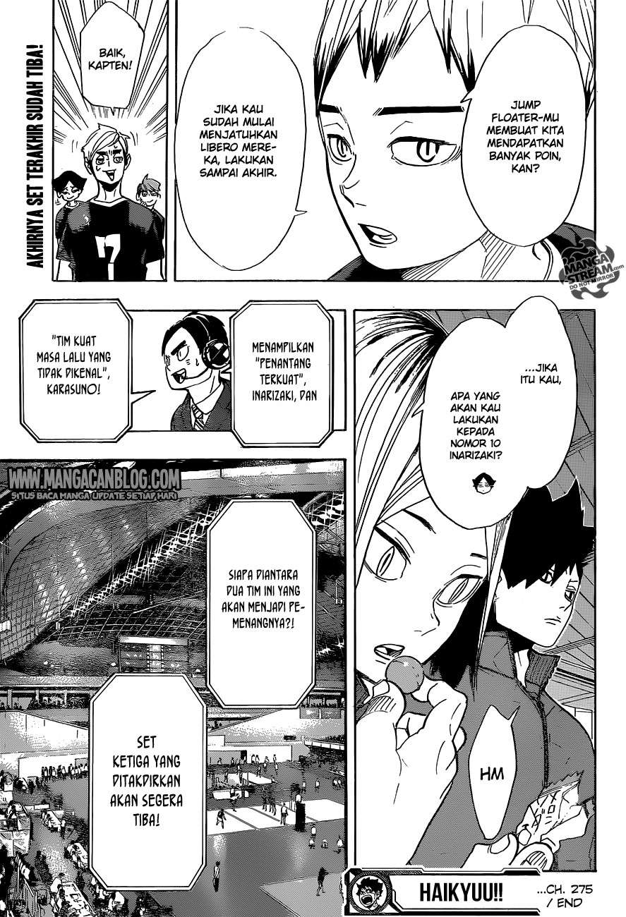 Haikyuu!! Chapter 275 - halaman 18