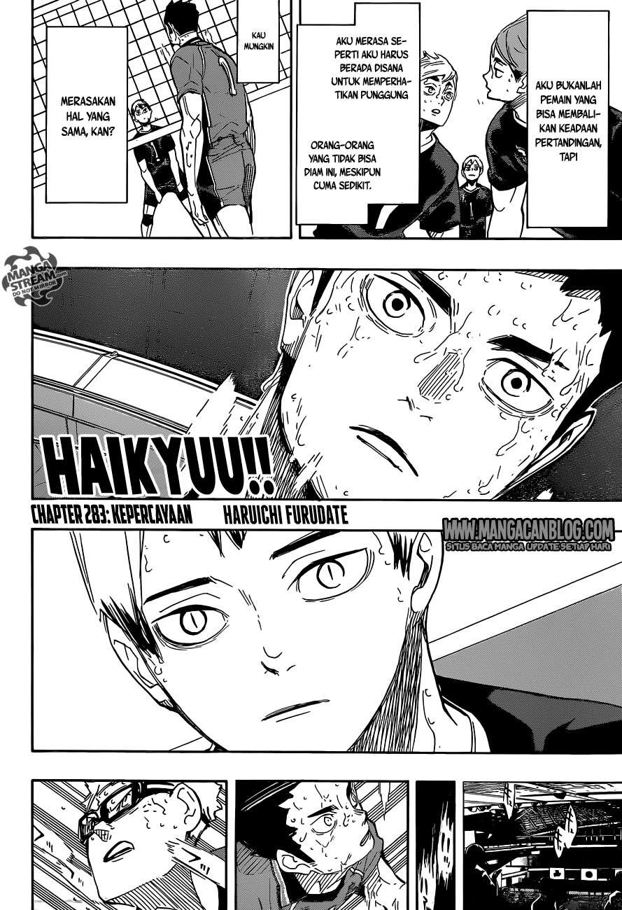 Haikyuu!! Chapter 283 - halaman 3