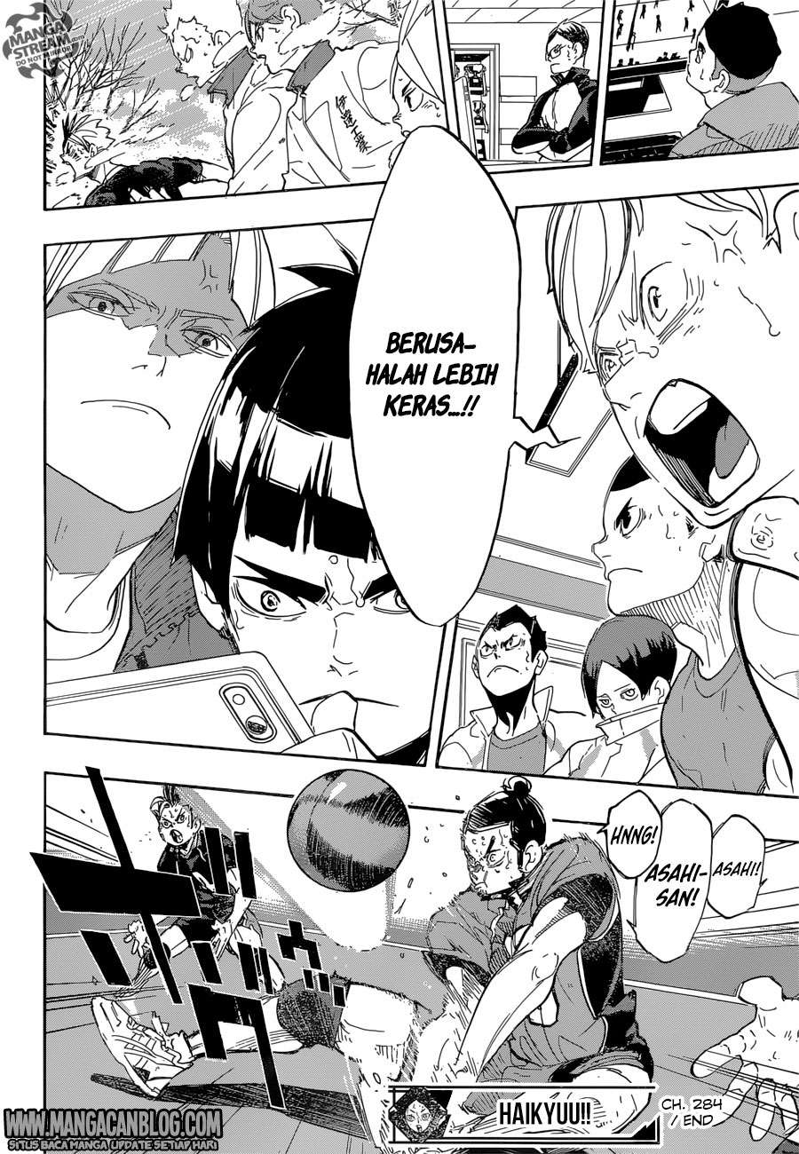 Haikyuu!! Chapter 284 - halaman 17