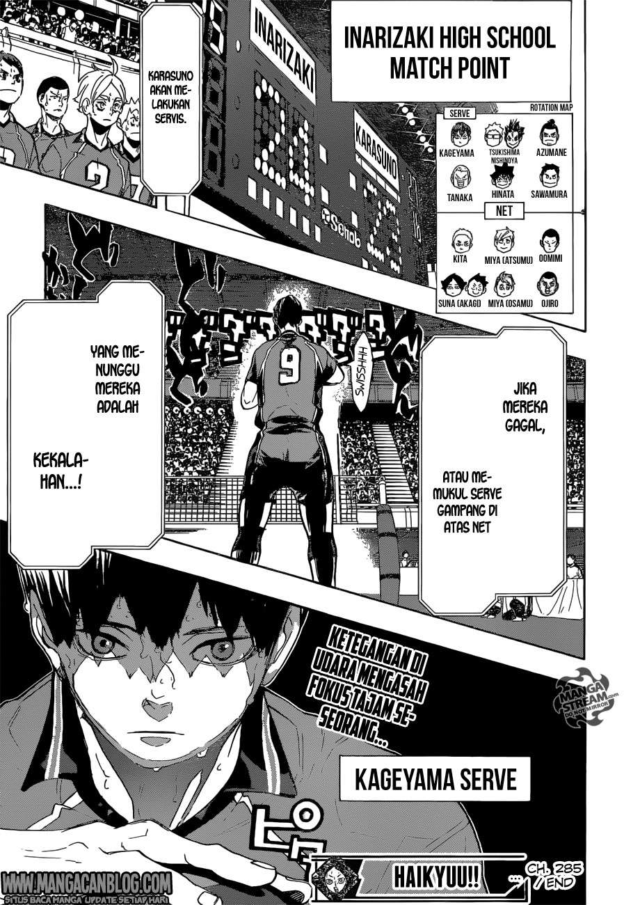 Haikyuu!! Chapter 285 - halaman 15