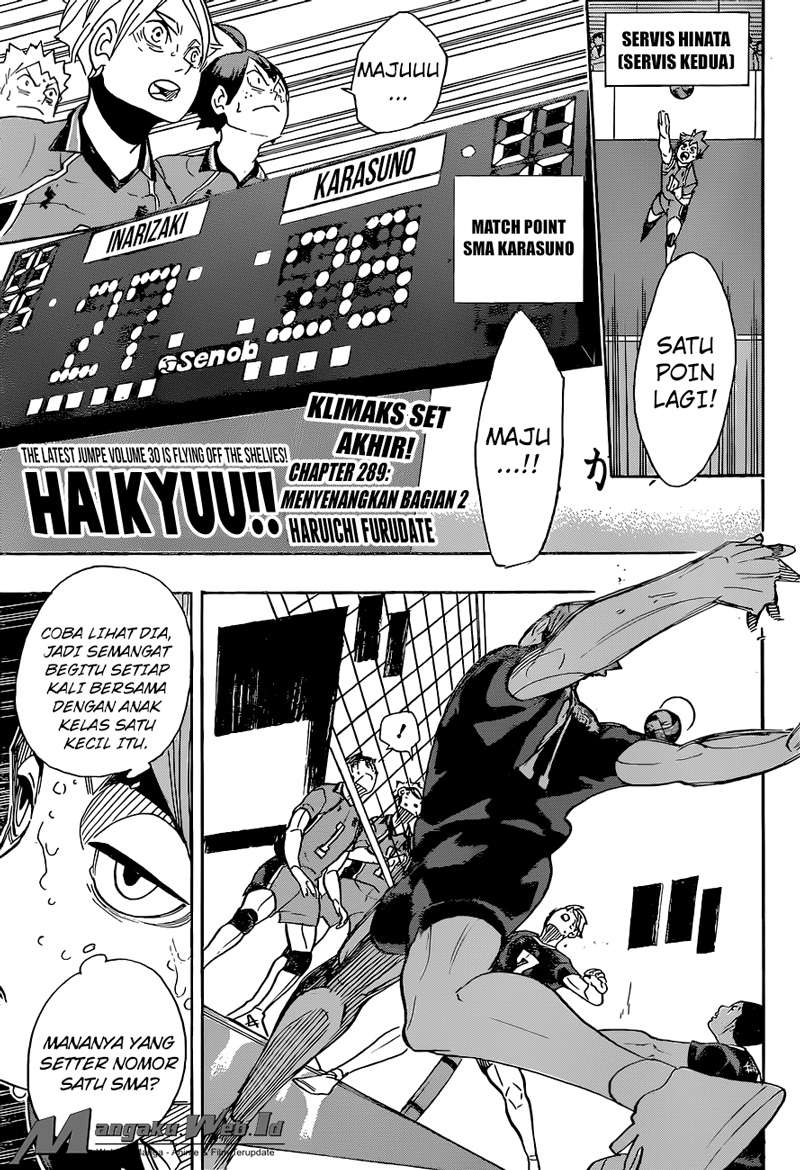 Haikyuu!! Chapter 289 - halaman 2