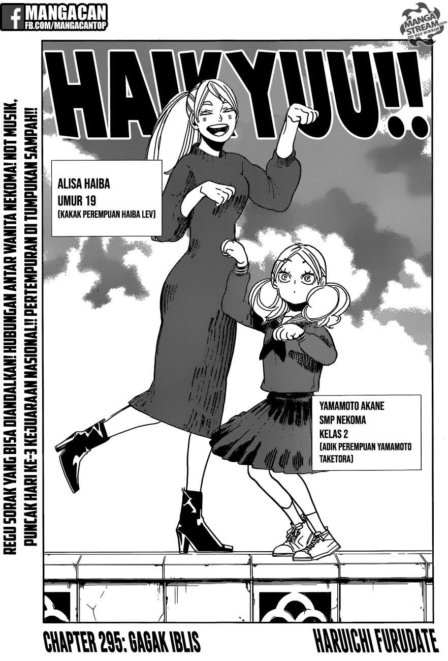 Haikyuu!! Chapter 295 - halaman 1