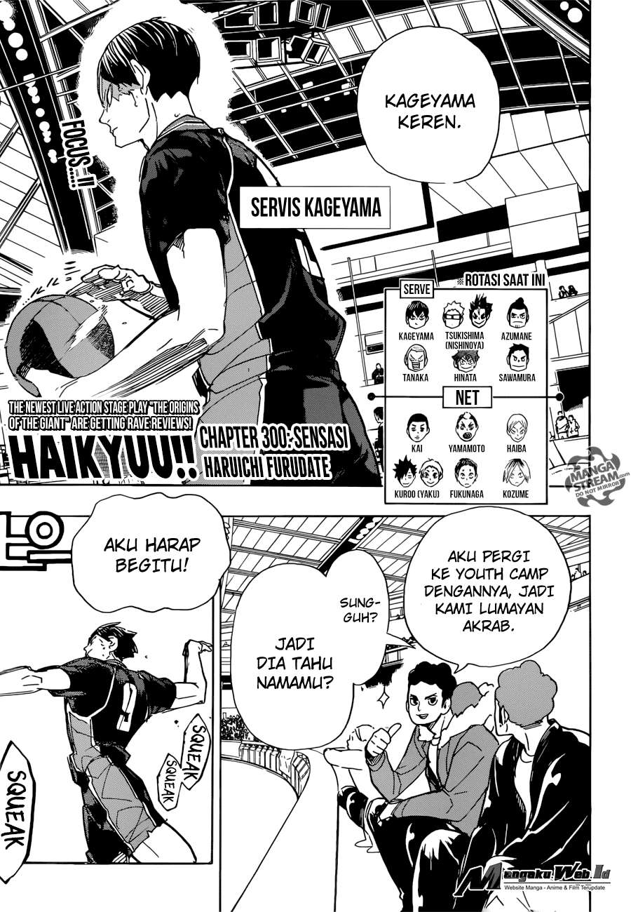 Haikyuu!! Chapter 300 - halaman 1