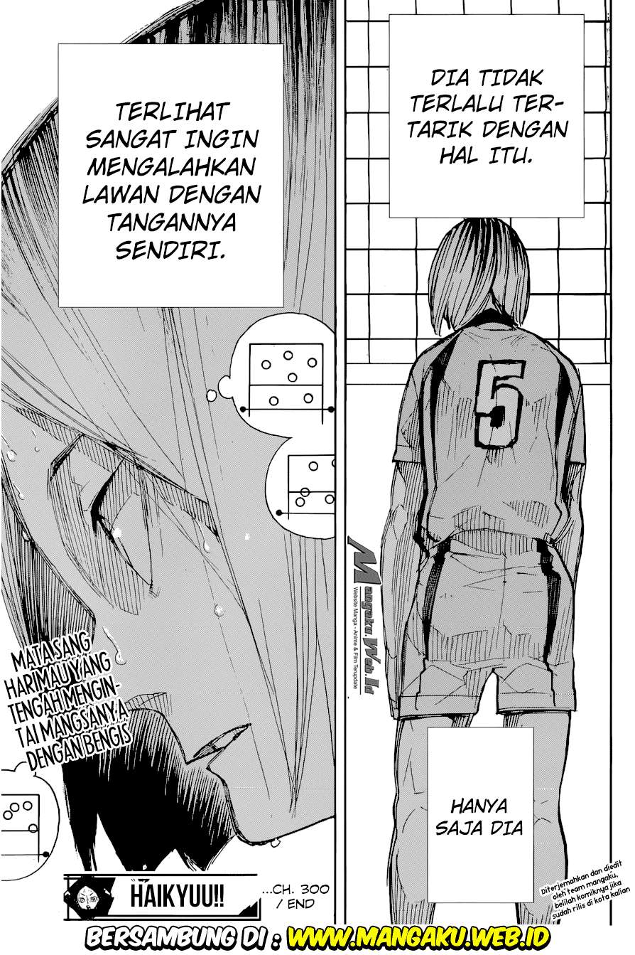 Haikyuu!! Chapter 300 - halaman 18
