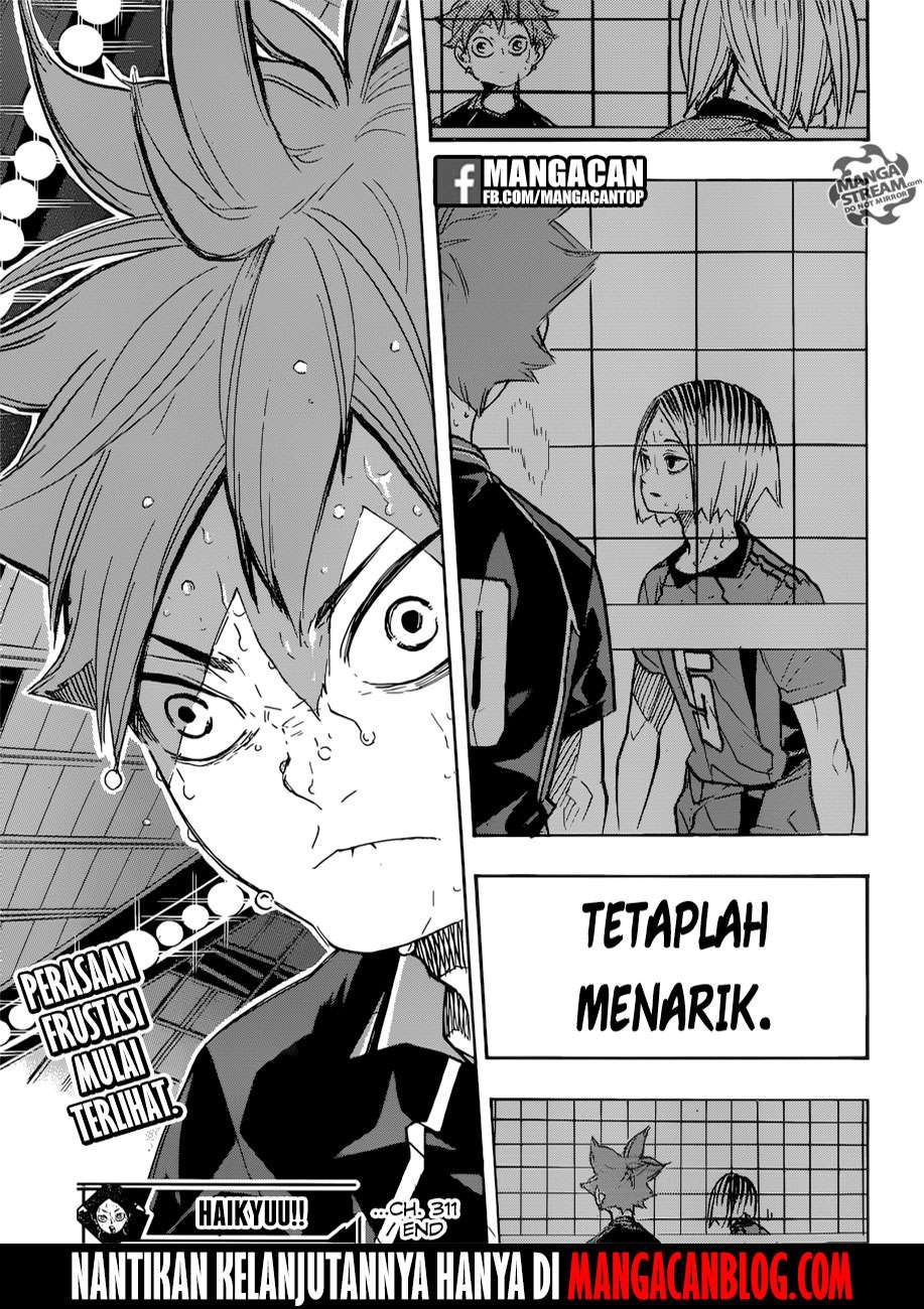 Haikyuu!! Chapter 311 - halaman 20