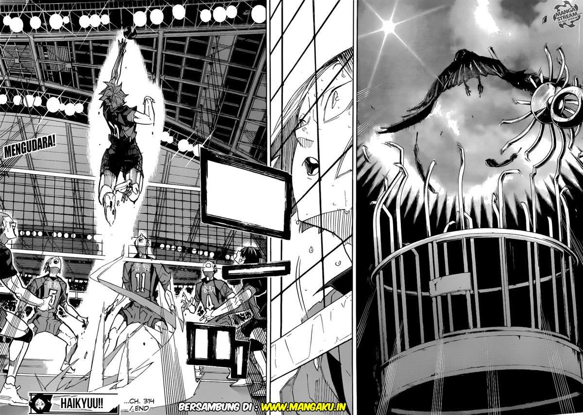Haikyuu!! Chapter 314 - halaman 14