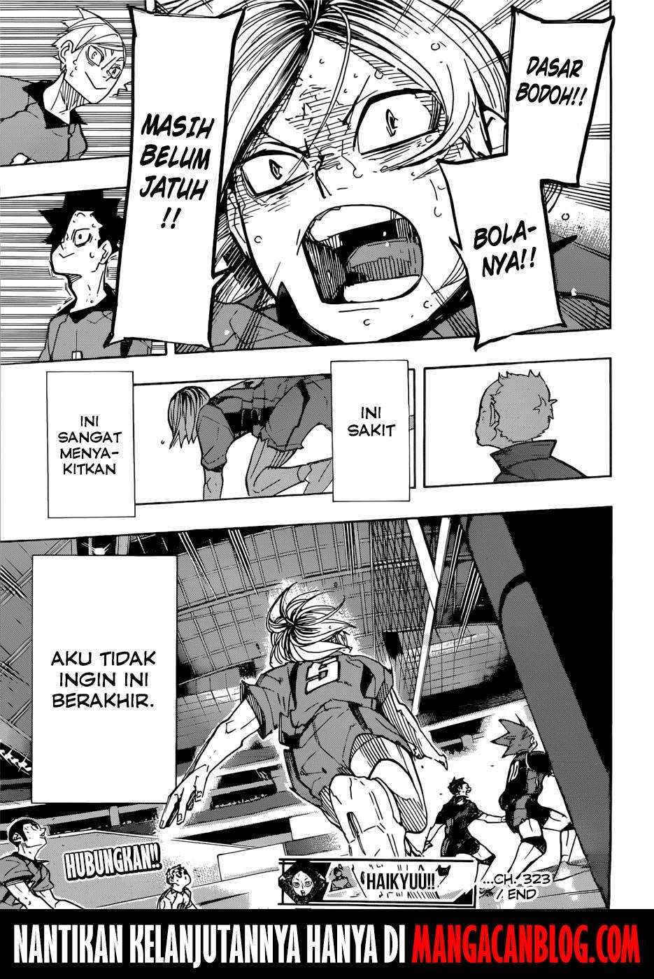 Haikyuu!! Chapter 323 - halaman 17
