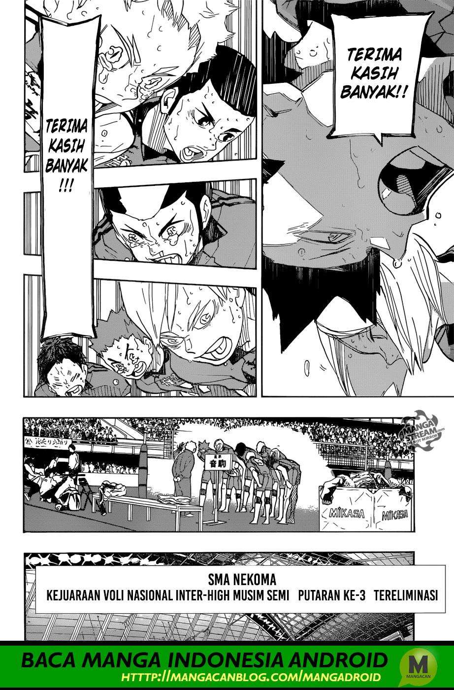 Haikyuu!! Chapter 325 - halaman 14